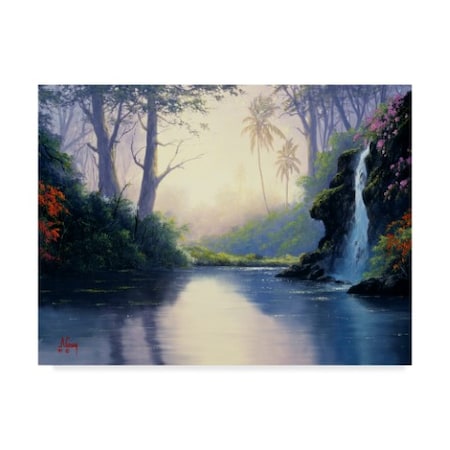 Anthony Casay 'Tropical Landscape 3' Canvas Art,35x47